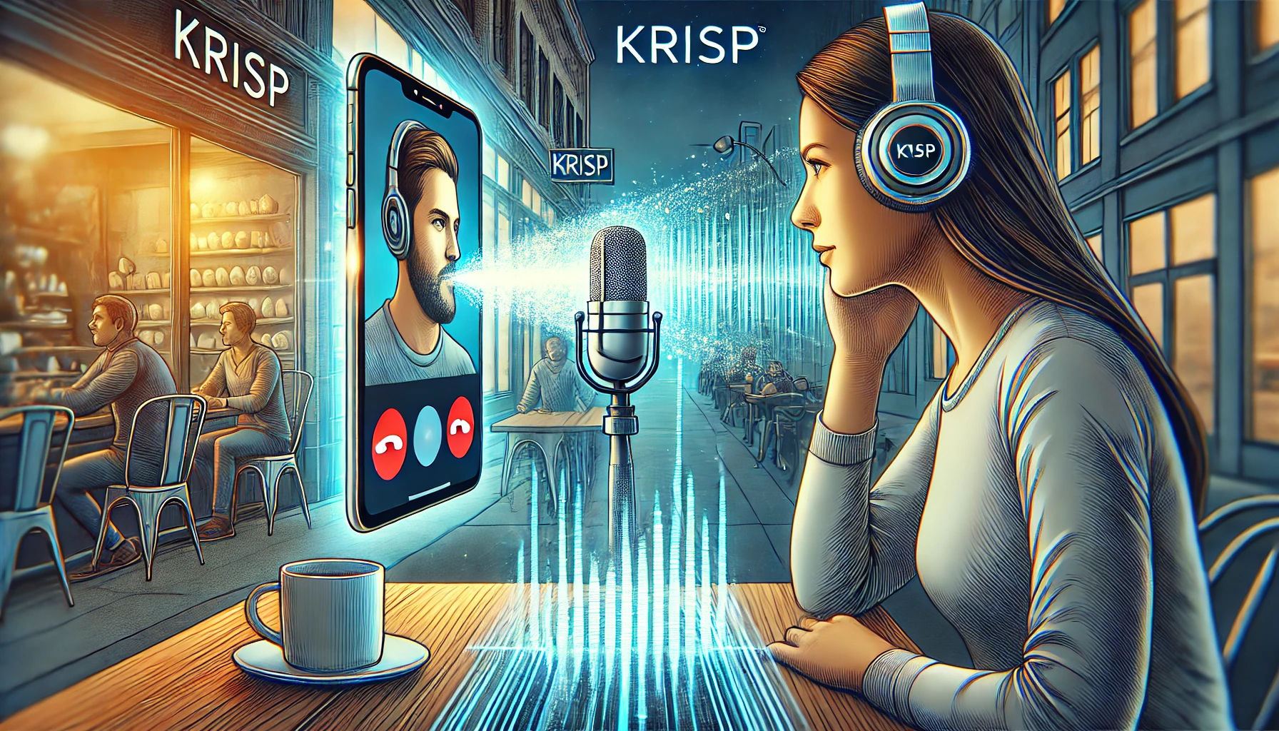 Krisp AI noise cancellation