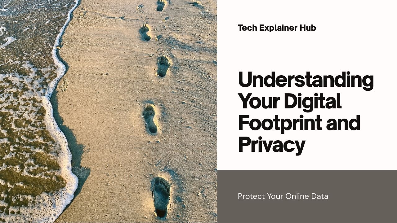 Digital footprint concept