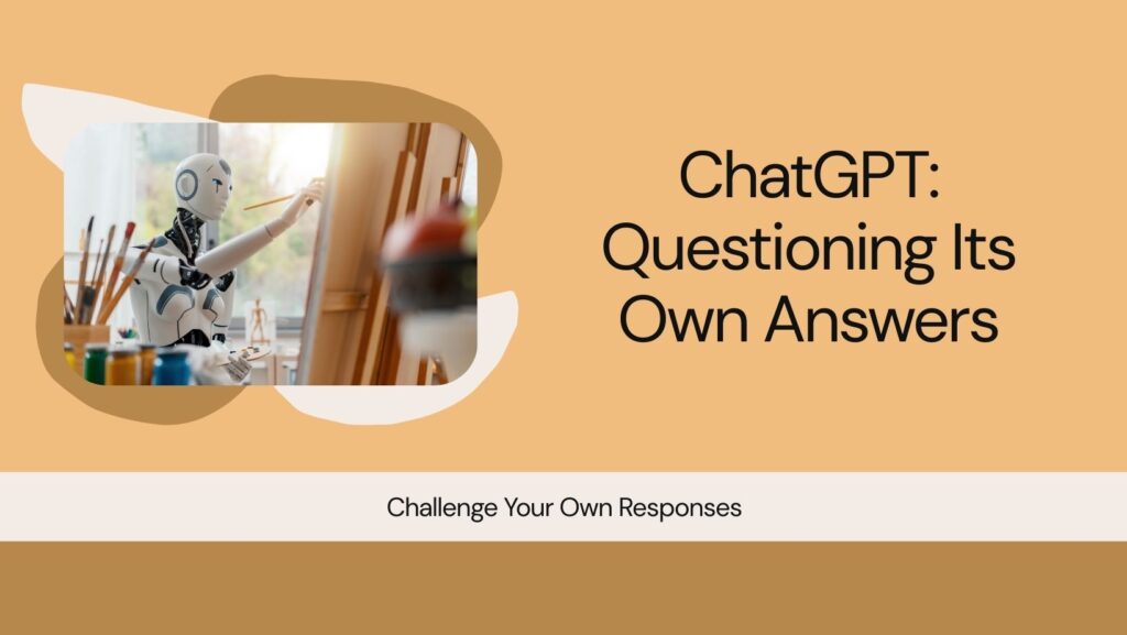 Illustration of AI debating or challenging its own answer